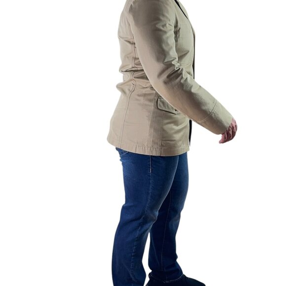 LOUIS VUITTON Beige Cotton Men's Blazer Military Jacket Marked as "56" - Picture 16 of 16